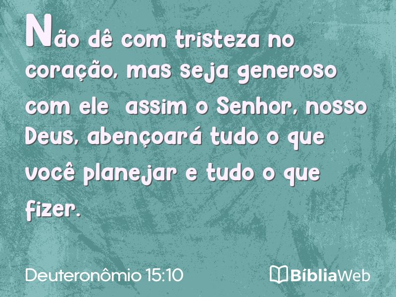 Deuteronômio 15:10 em imagem para compartilhar