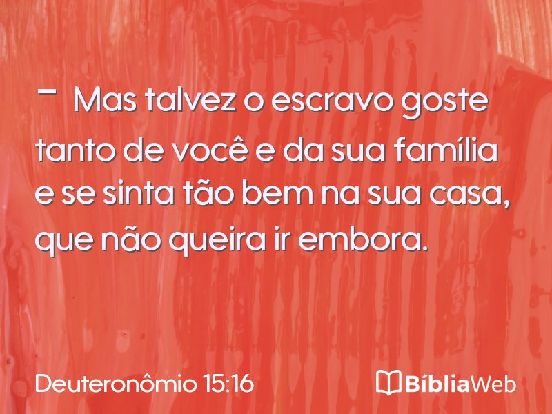 Deuteronômio 15:16 em imagem para compartilhar