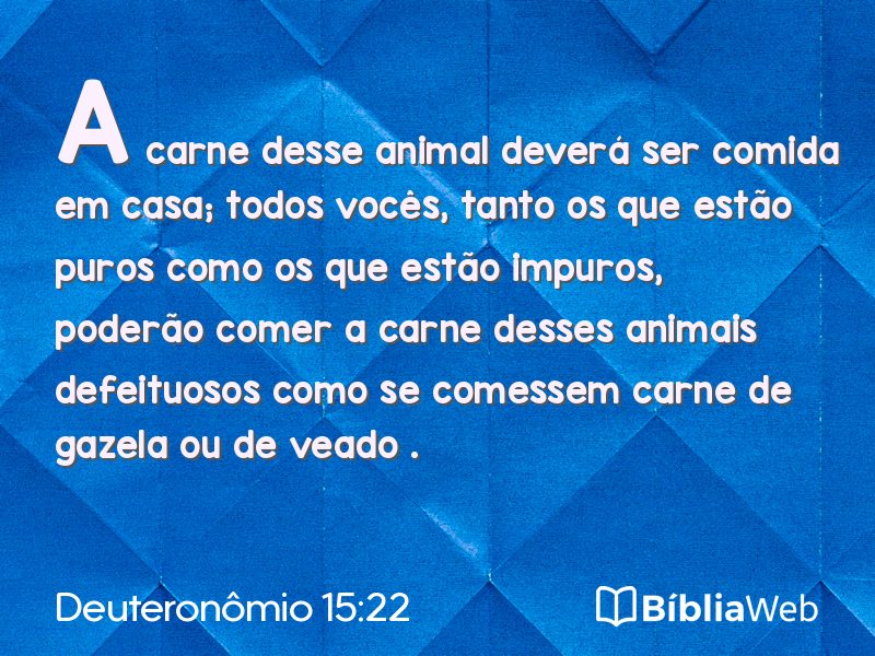 Deuteronômio 15:22 em imagem para compartilhar