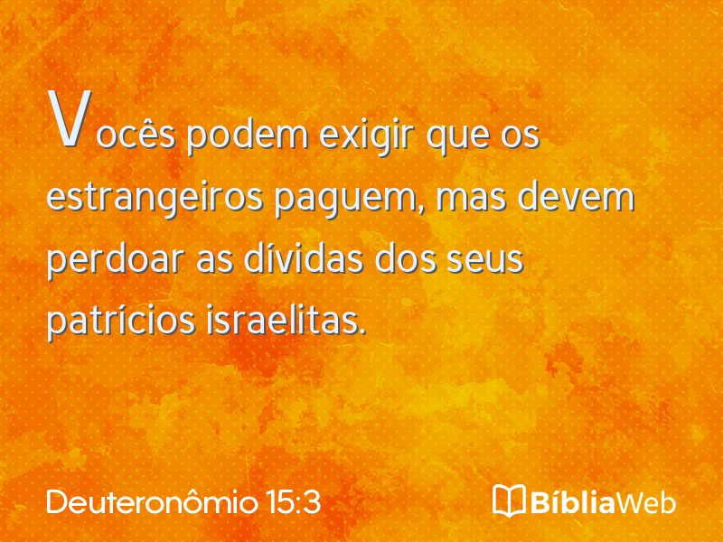 Deuteronômio 15:3 em imagem para compartilhar