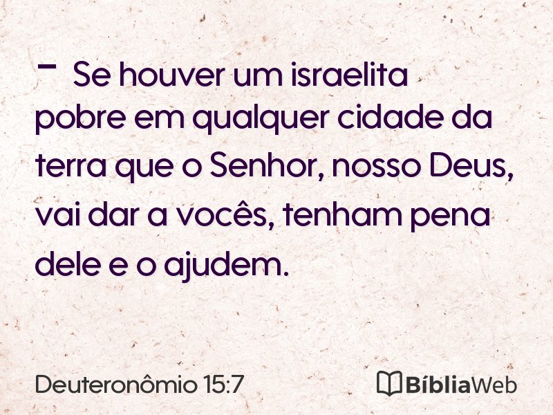 Deuteronômio 15:7 em imagem para compartilhar