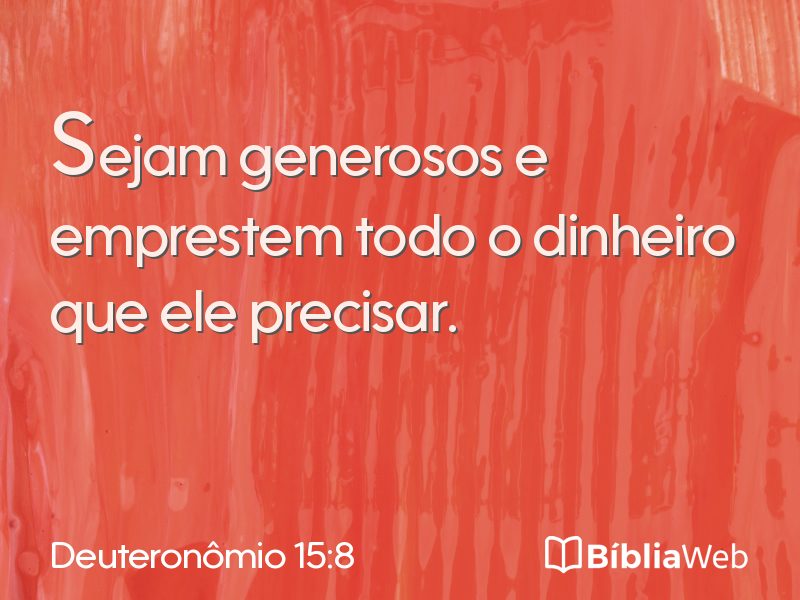 Deuteronômio 15:8 em imagem para compartilhar