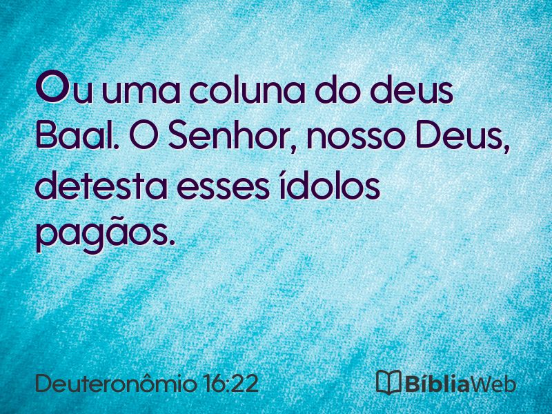 Deuteronômio 16:22 em imagem para compartilhar