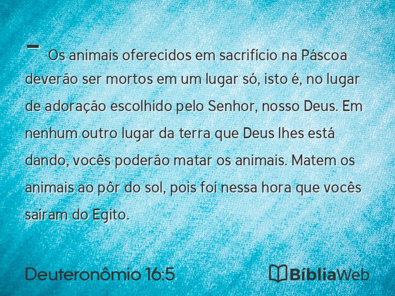 Deuteronômio 16:5 em imagem para compartilhar