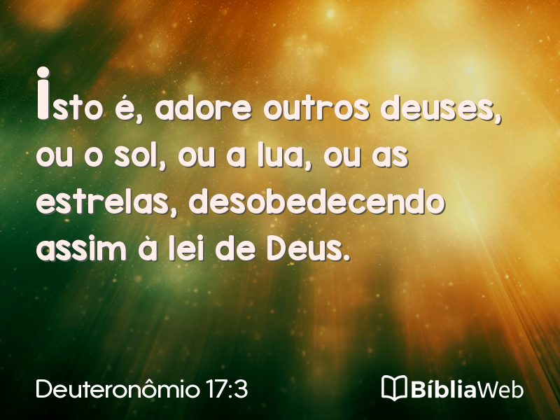 Deuteronômio 17:3 em imagem para compartilhar