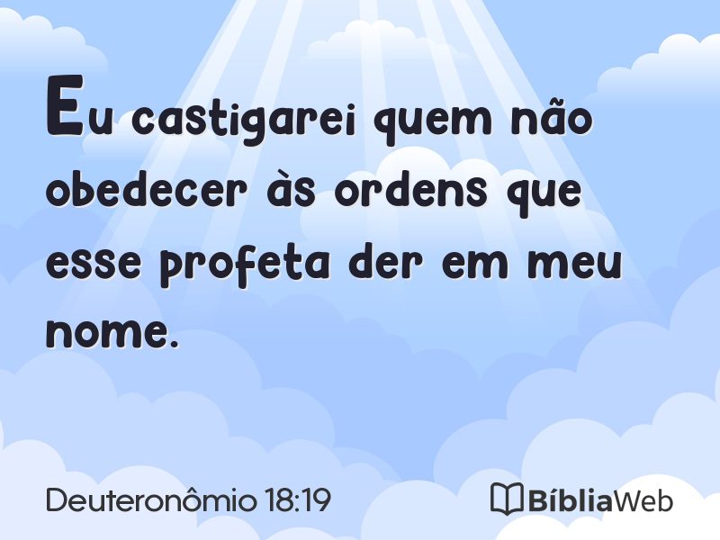 Deuteronômio 18:19 em imagem para compartilhar