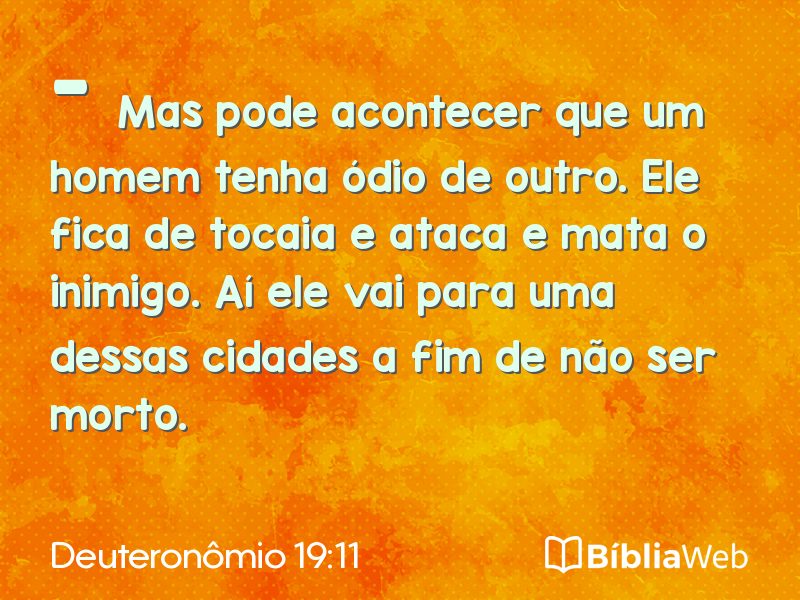 Deuteronômio 19:11 em imagem para compartilhar