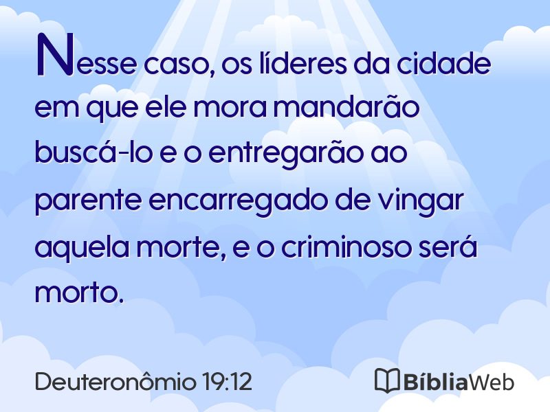 Deuteronômio 19:12 em imagem para compartilhar
