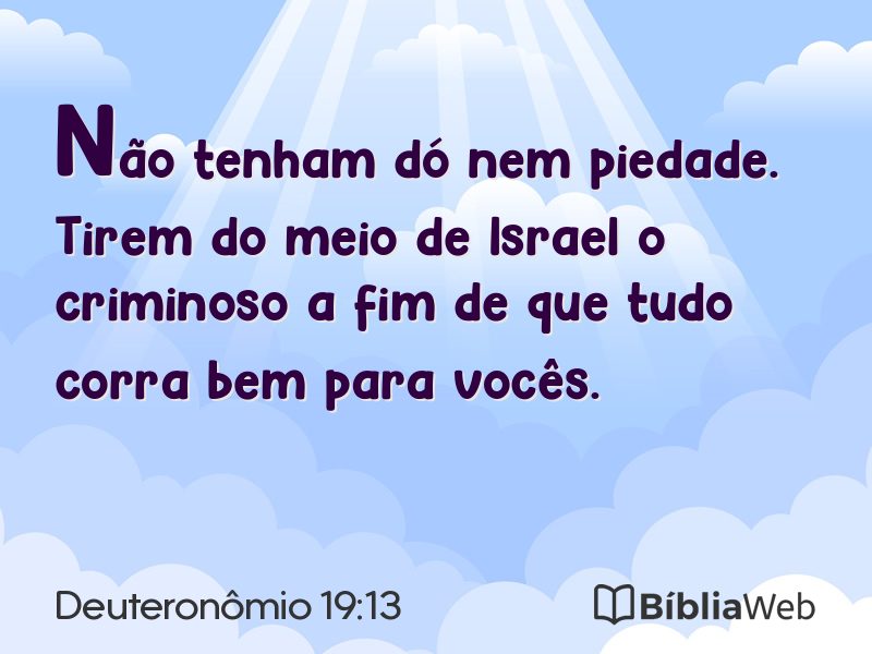 Deuteronômio 19:13 em imagem para compartilhar