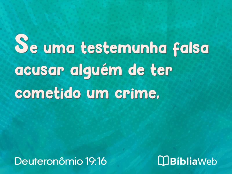 Deuteronômio 19:16 em imagem para compartilhar