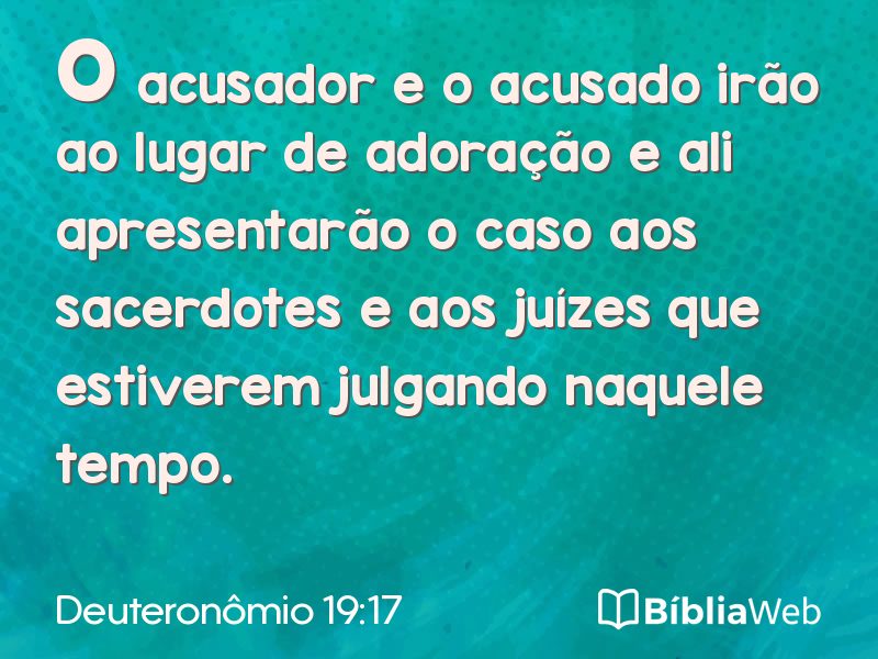 Deuteronômio 19:17 em imagem para compartilhar