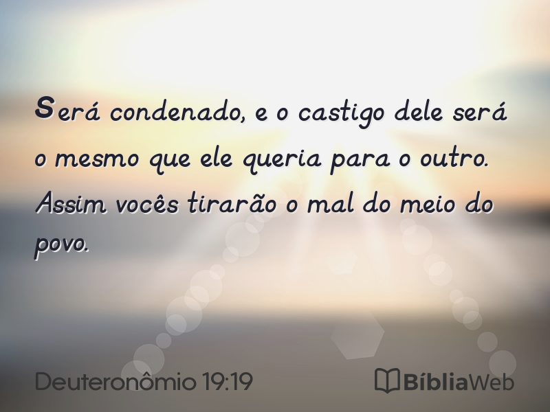 Deuteronômio 19:19 em imagem para compartilhar