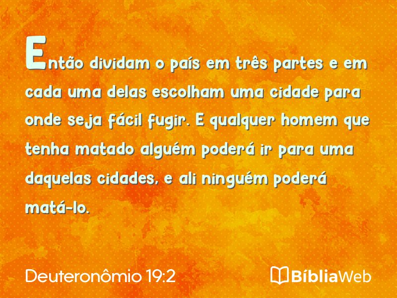 Deuteronômio 19:2 em imagem para compartilhar
