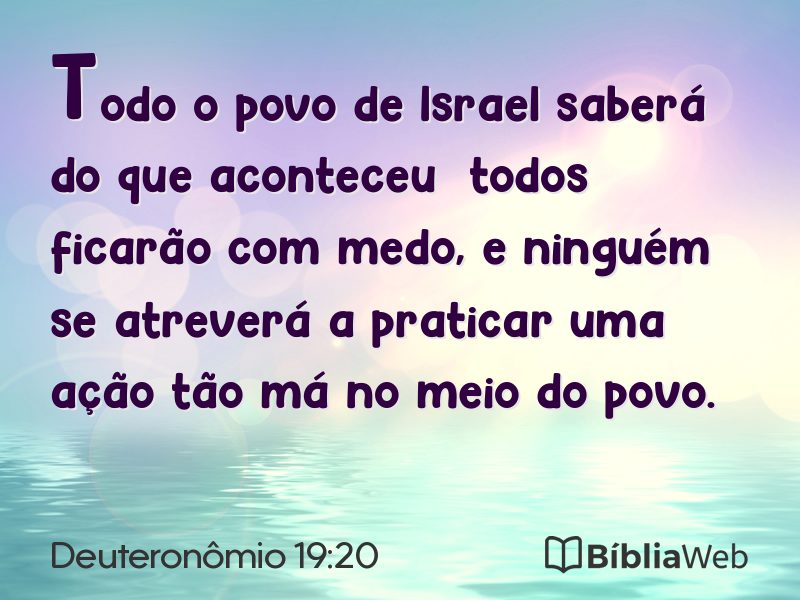 Deuteronômio 19:20 em imagem para compartilhar