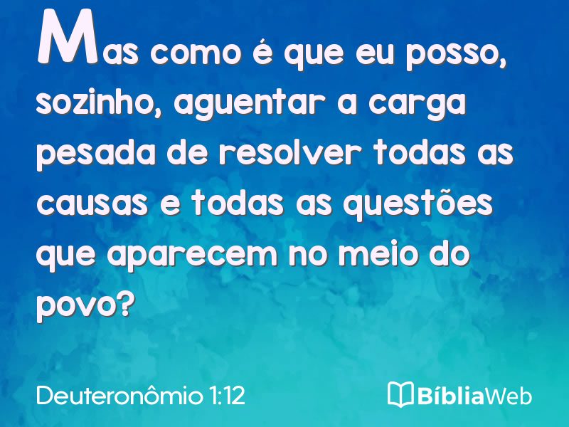 Deuteronômio 1:12 em imagem para compartilhar