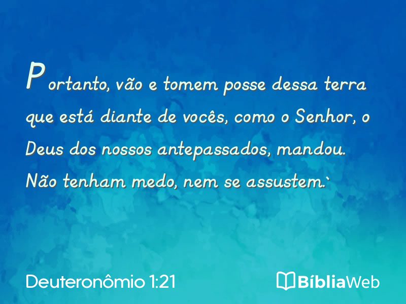 Deuteronômio 1:21 em imagem para compartilhar