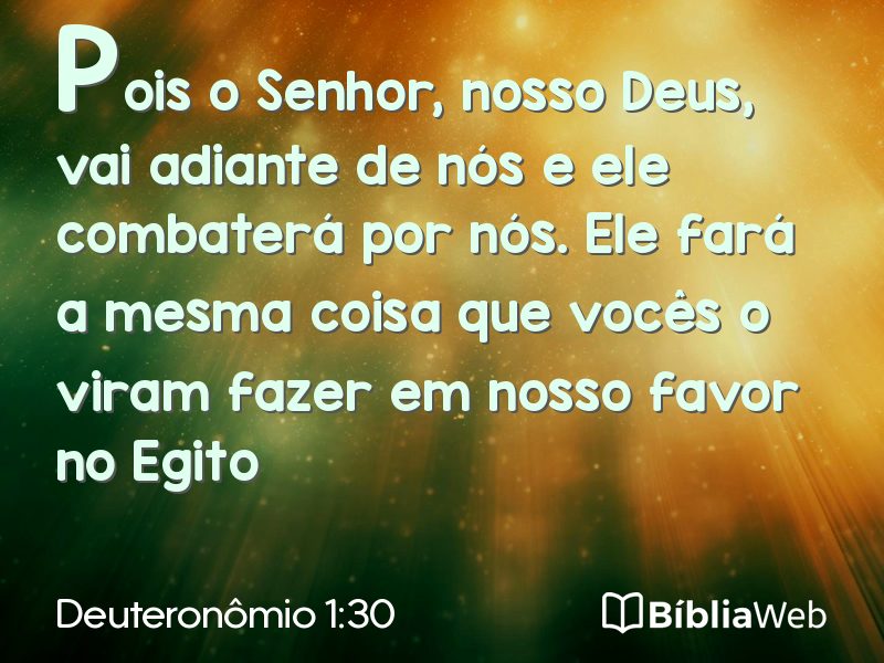 Deuteronômio 1:30 em imagem para compartilhar