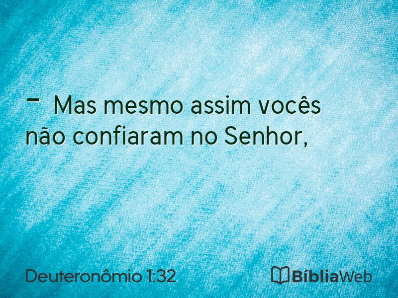 Deuteronômio 1:32 em imagem para compartilhar