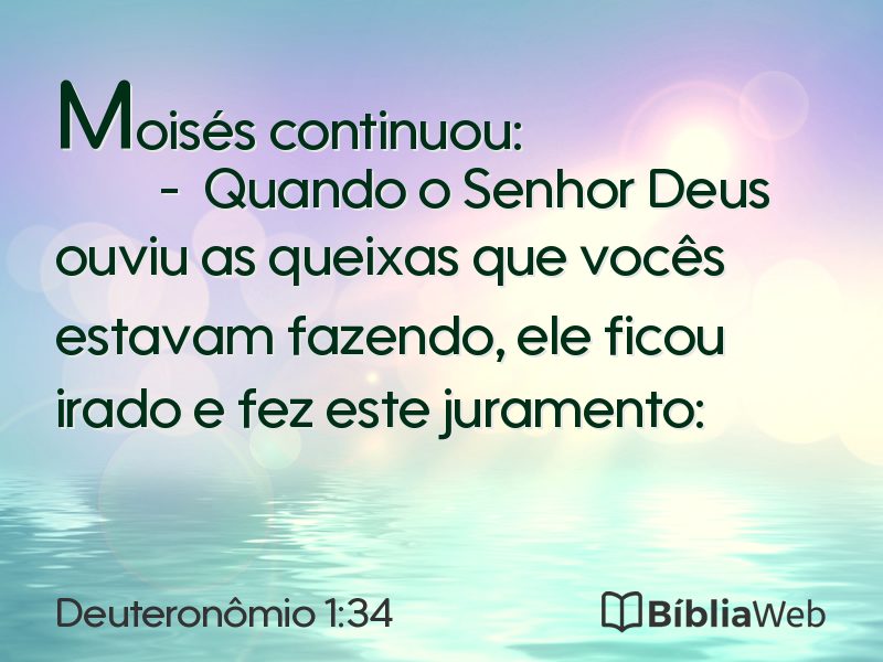 Deuteronômio 1:34 em imagem para compartilhar