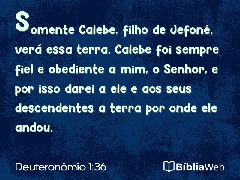 Deuteronômio 1:36 em imagem para compartilhar
