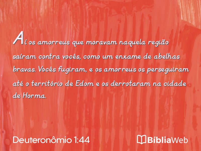 Deuteronômio 1:44 em imagem para compartilhar