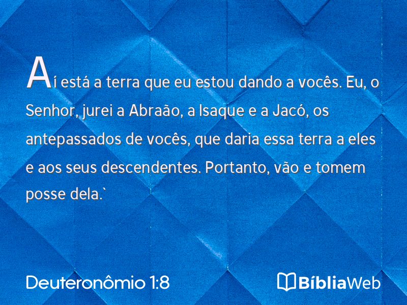 Deuteronômio 1:8 em imagem para compartilhar