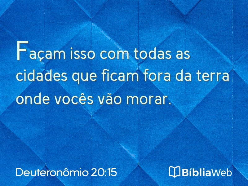 Deuteronômio 20:15 em imagem para compartilhar