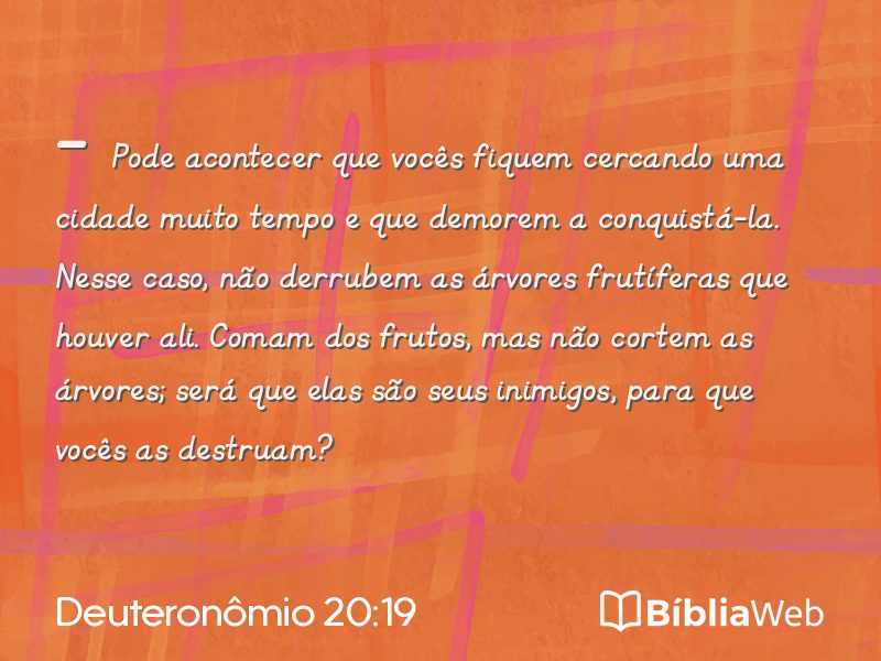 Deuteronômio 20:19 em imagem para compartilhar