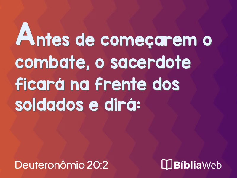 Deuteronômio 20:2 em imagem para compartilhar