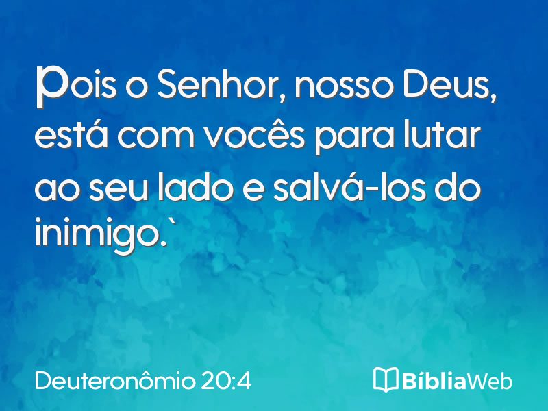 Deuteronômio 20:4 em imagem para compartilhar
