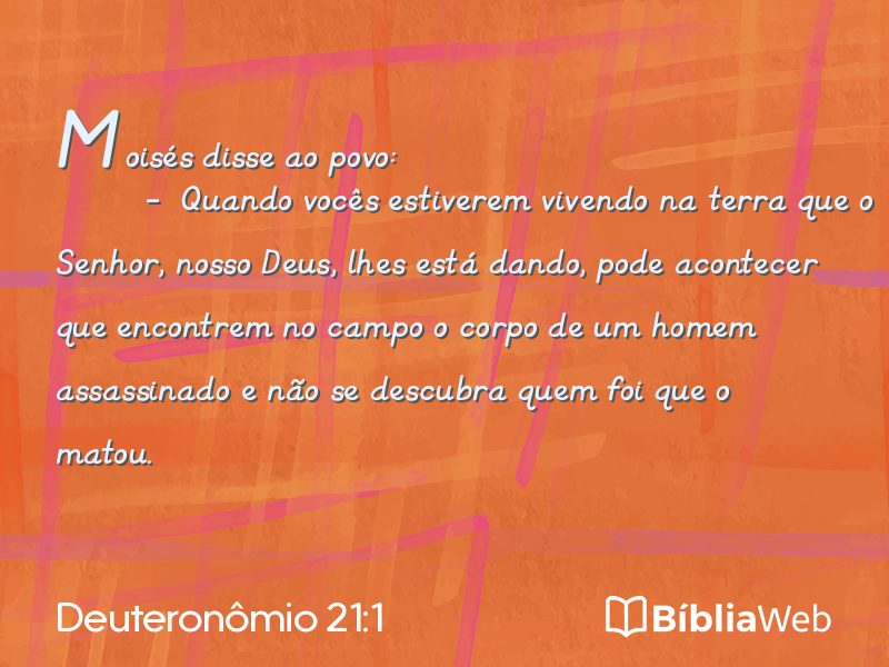 Deuteronômio 21:1 em imagem para compartilhar