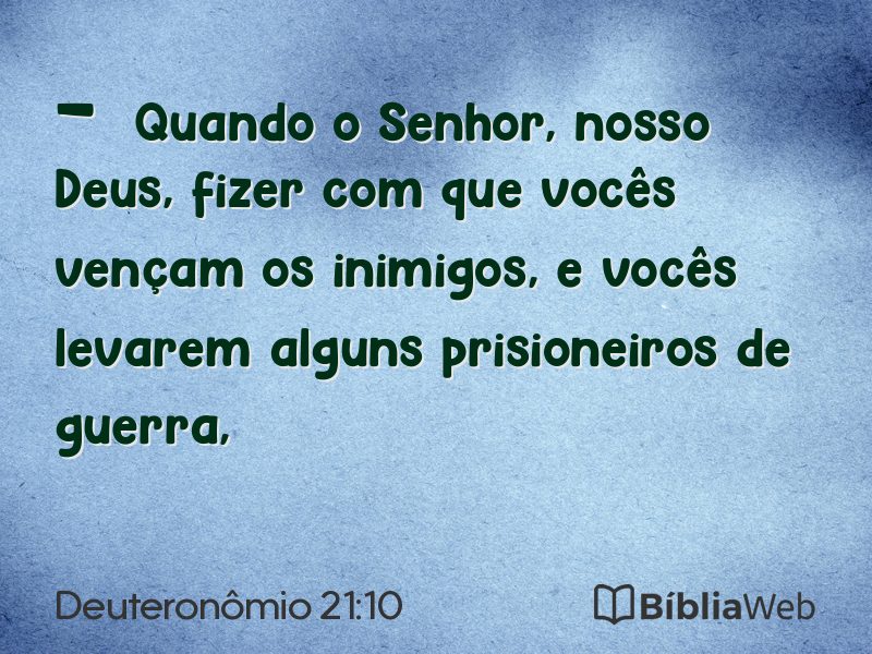 Deuteronômio 21:10 em imagem para compartilhar