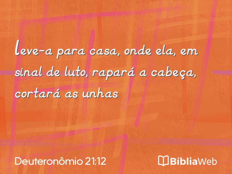 Deuteronômio 21:12 em imagem para compartilhar