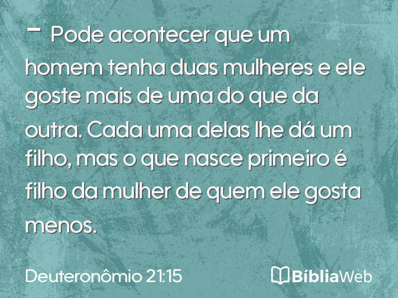 Deuteronômio 21:15 em imagem para compartilhar