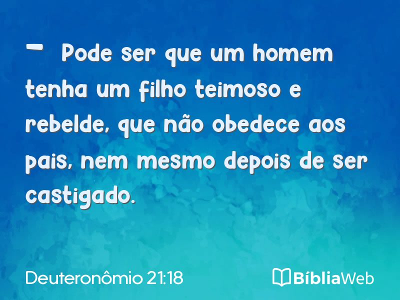 Deuteronômio 21:18 em imagem para compartilhar