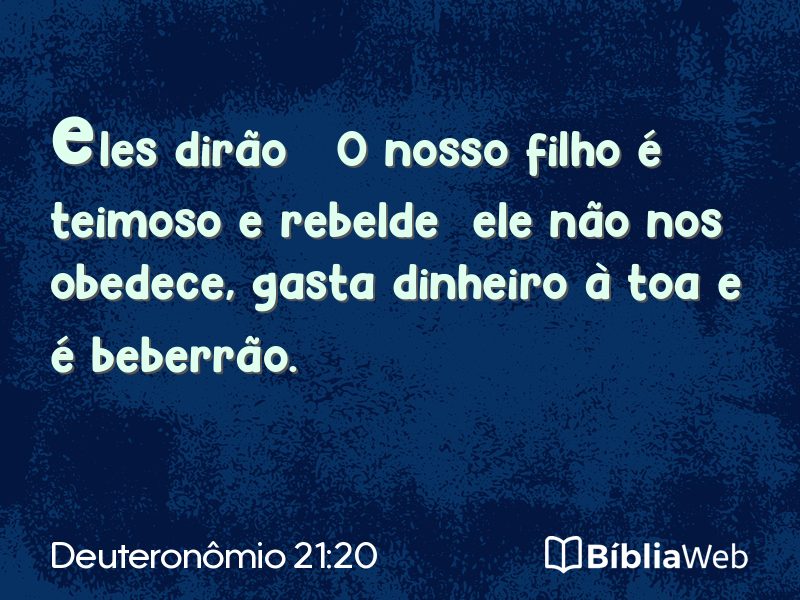 Deuteronômio 21:20 em imagem para compartilhar