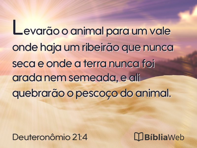 Deuteronômio 21:4 em imagem para compartilhar