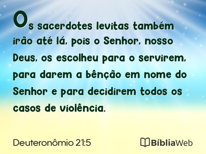 Deuteronômio 21:5 em imagem para compartilhar