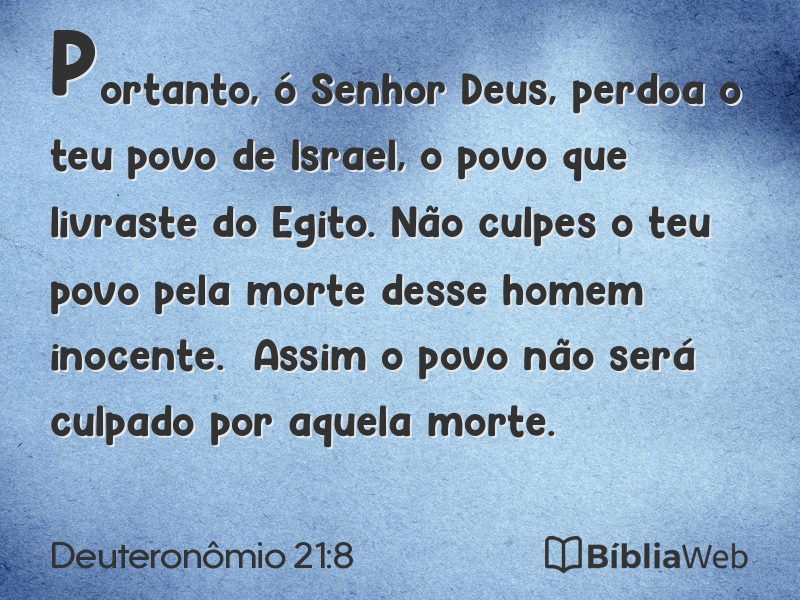 Deuteronômio 21:8 em imagem para compartilhar