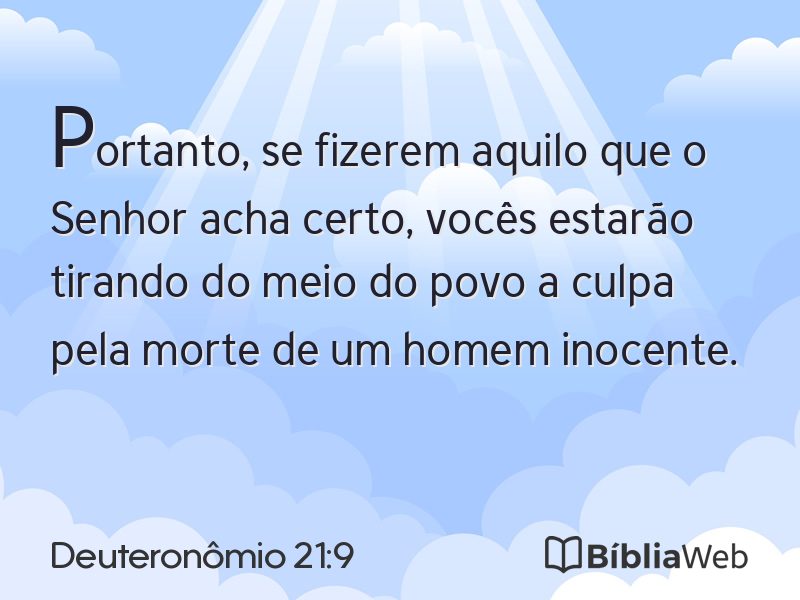 Deuteronômio 21:9 em imagem para compartilhar