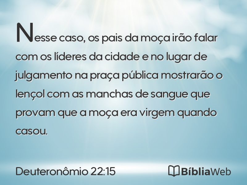 Deuteronômio 22:15 em imagem para compartilhar