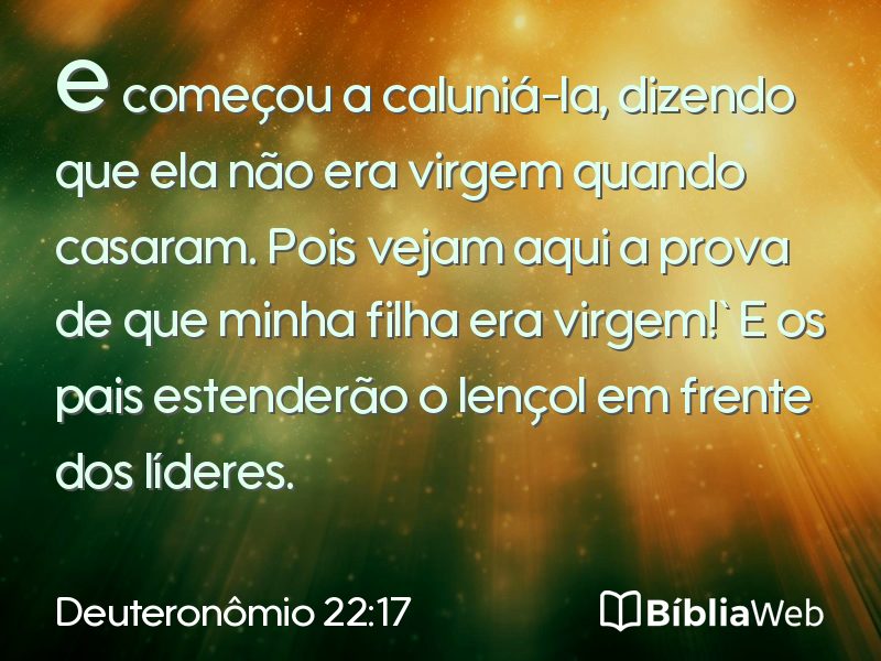 Deuteronômio 22:17 em imagem para compartilhar