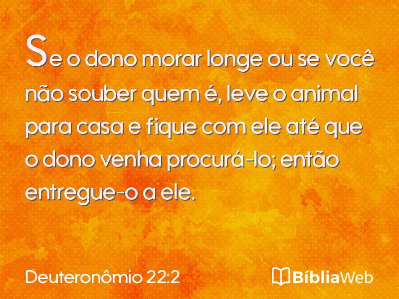 Deuteronômio 22:2 em imagem para compartilhar