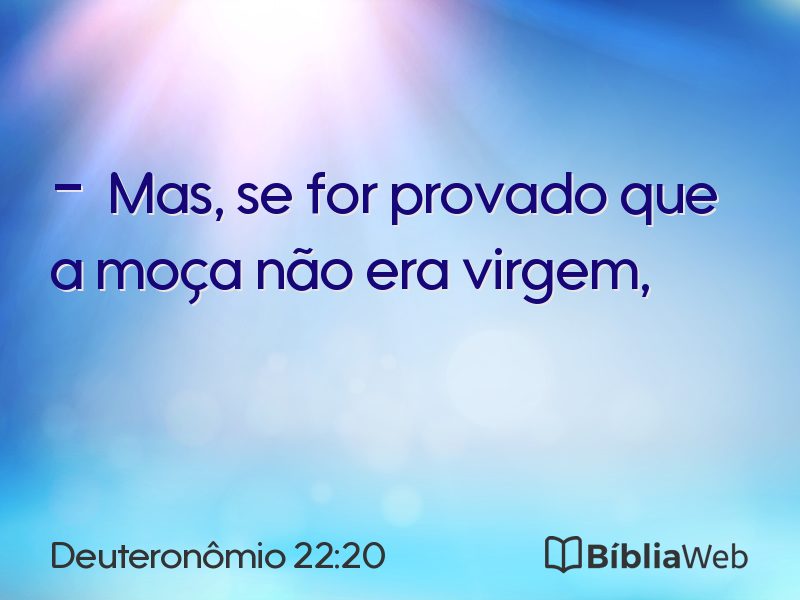 Deuteronômio 22:20 em imagem para compartilhar
