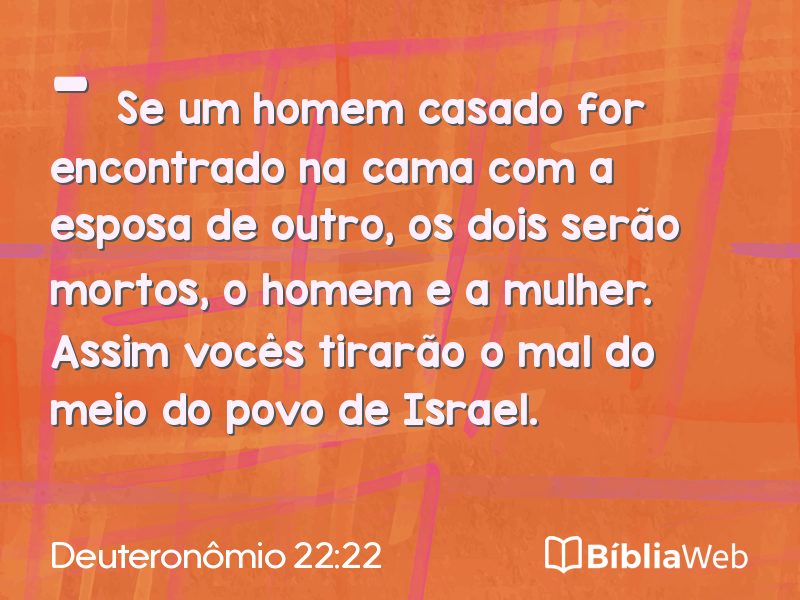 Deuteronômio 22:22 em imagem para compartilhar