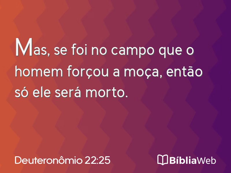 Deuteronômio 22:25 em imagem para compartilhar