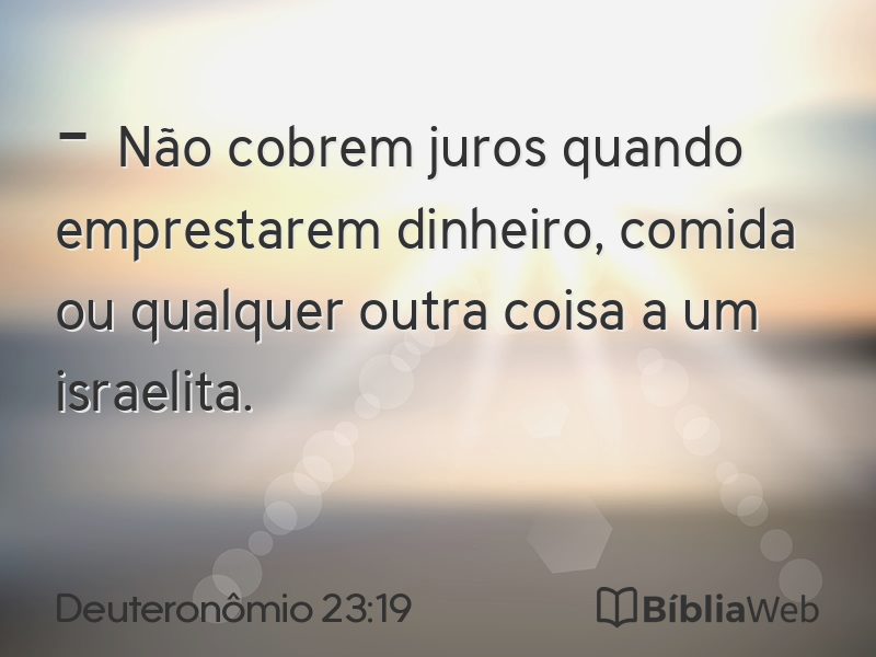 Deuteronômio 23:19 em imagem para compartilhar