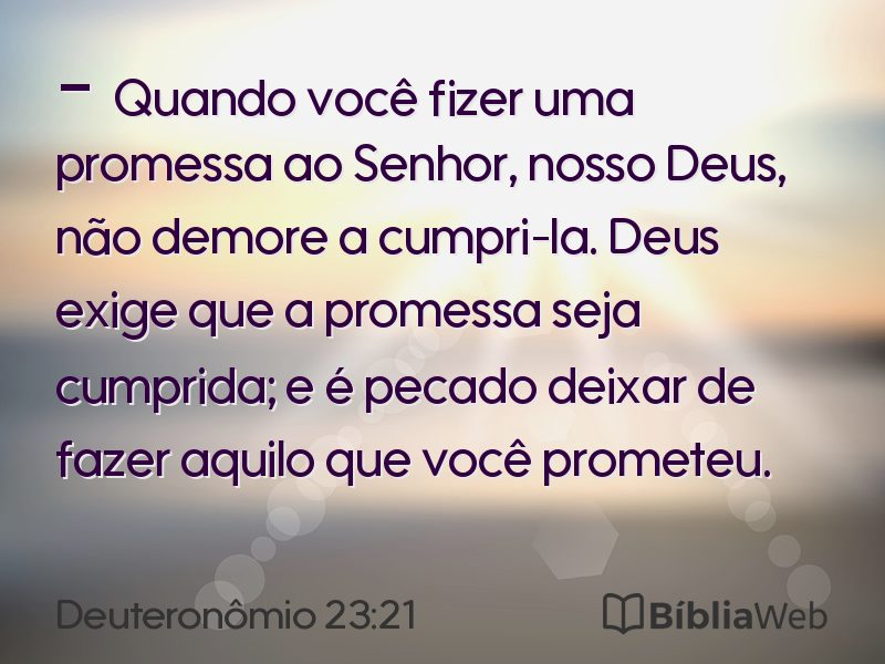 Deuteronômio 23:21 em imagem para compartilhar