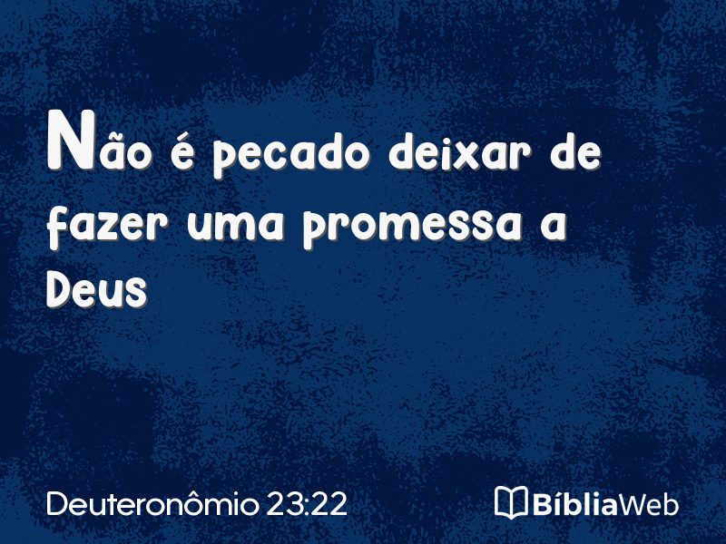 Deuteronômio 23:22 em imagem para compartilhar