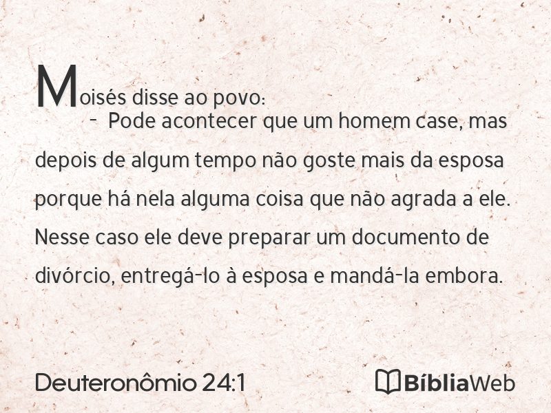 Deuteronômio 24:1 em imagem para compartilhar